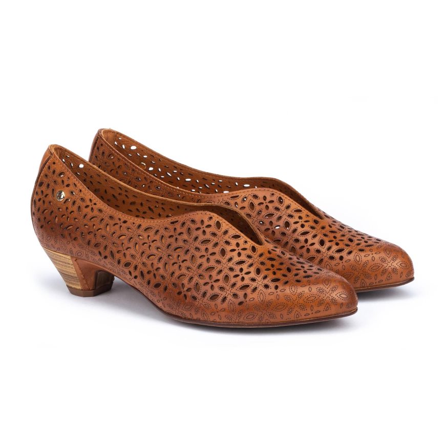 Women's Pikolinos ELBA Court Shoes Brown | NZ W8QA251